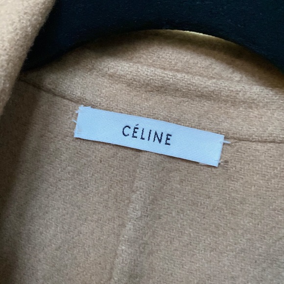 CÉLINE 100% CASHMERE CAMEL TRENCH BELTED COAT - Picture 4 of 7